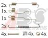 FIAT 7550804 Accessory Kit, brake shoes